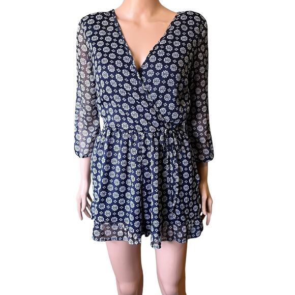 Band of Gypsies Sheer Lined Wrap Romper Fairy Boho Whimsy Romantic Sexy Small - Picture 1 of 7